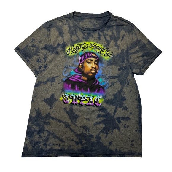 Tupac Tie Dye Graphic Tee - Picture 1 of 3